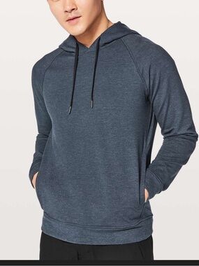 Men's Lululemon City Sweat Hoodie Sweatshirt in Heathered Navy